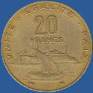 20 франков Джибути