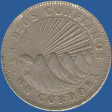 1 кордоба Никарагуа 1972 года
